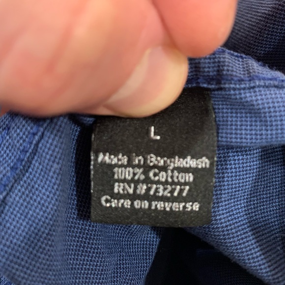 Lot of 3 - Apt. 9 Casual Button-down Shirts - Teal, Blue, Dark Grey - All Size L - Picture 9 of 9